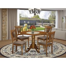 Bourgoin 7 piece drop leaf online solid wood dining set